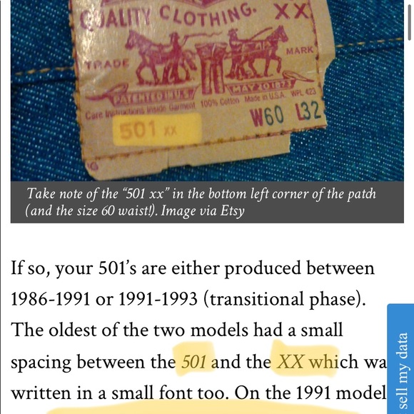 Levi’s 501 denim shorts - Picture 10 of 10